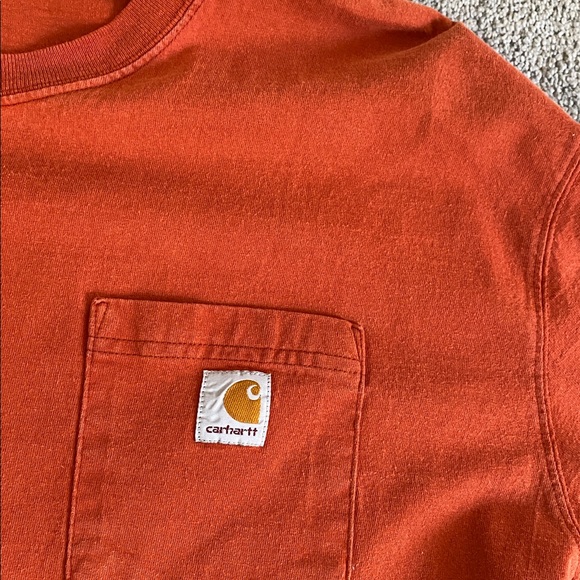 Carhartt Lot of 3  Men's Long Sleeve Tees - Gray, Green, Orange Sz 2XL - Picture 6 of 9